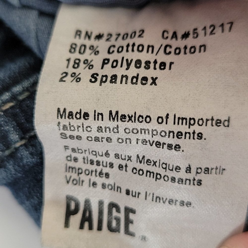 Paige Jimmy Jimmy Jean Shorts Blue Size 25 - Picture 11 of 15